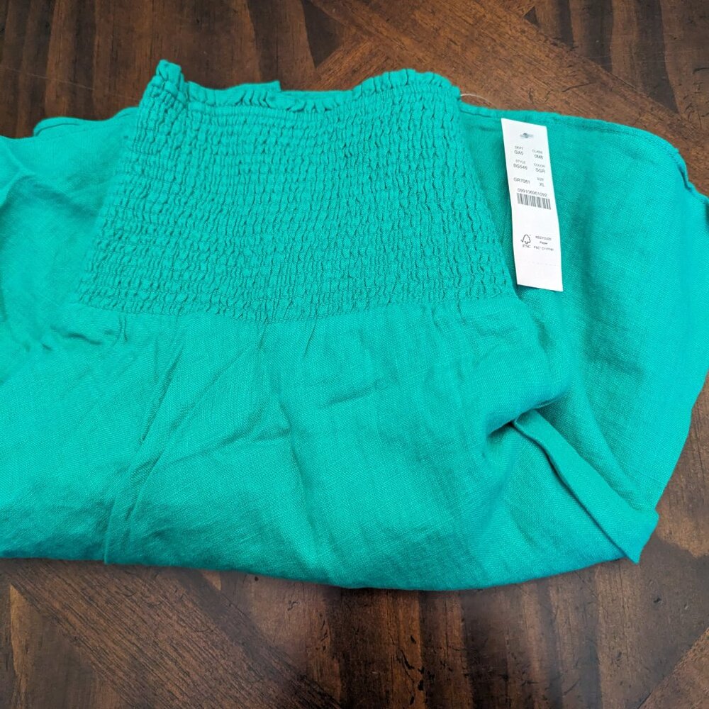 J.Crew Smocked-waist Linen Mini Skirt - Picture 4 of 6
